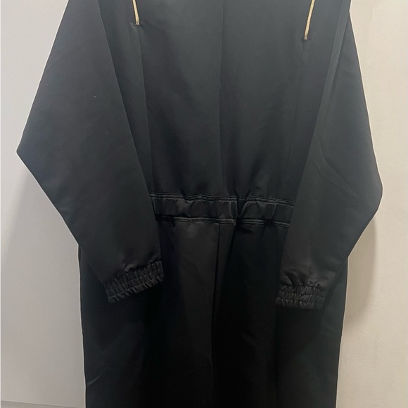 adidas Black Zip-Front One Piece JUMPSUIT. Hidden mesh peekaboo zipper option - Picture 6 of 9